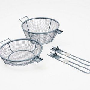 Grill Basket with Removable Lids